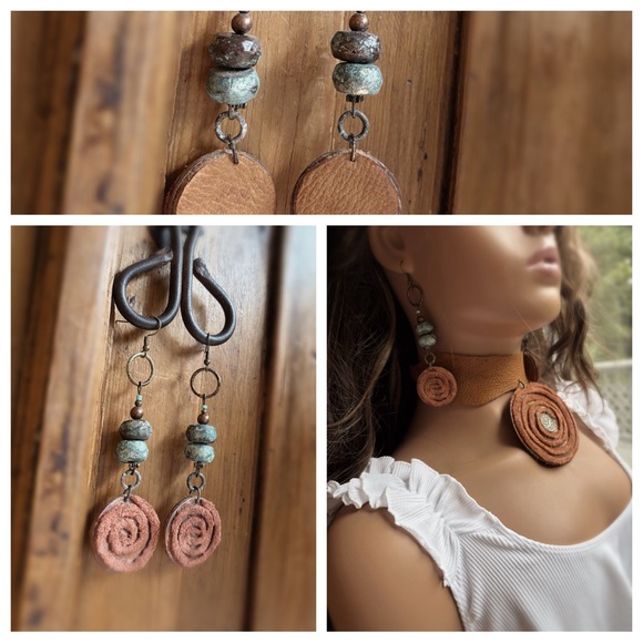 Capricorn  Necklace and Earrings Set - Picture 9 of 11